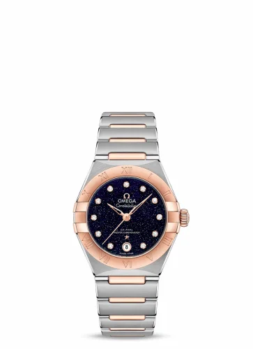 Omega Constellation Manhattan 29 Co-Axial Master Chronometer Stainless Steel / Sedna Gold / Aventurine 131.20.29.20.53.002 (13120292053002)